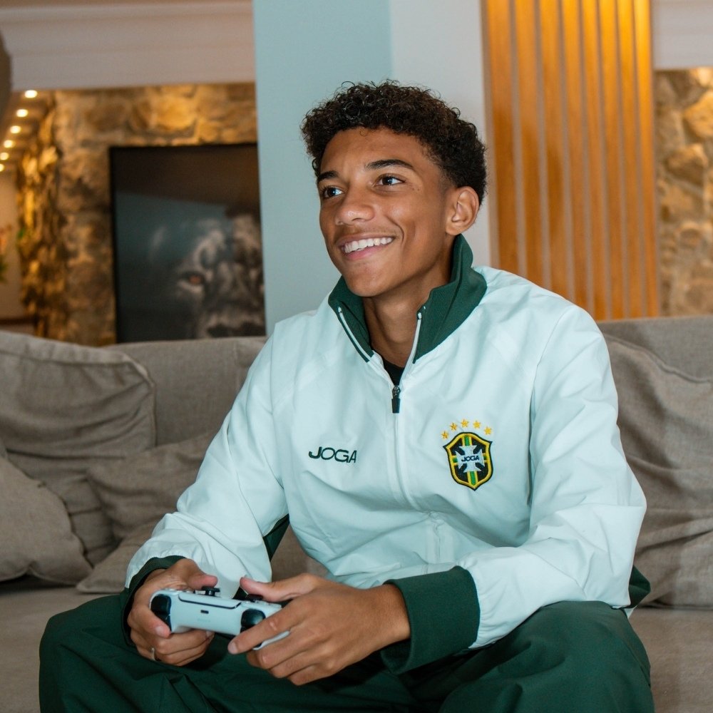 Brazil Tracksuit Top | Football Training Jacket | JOGA