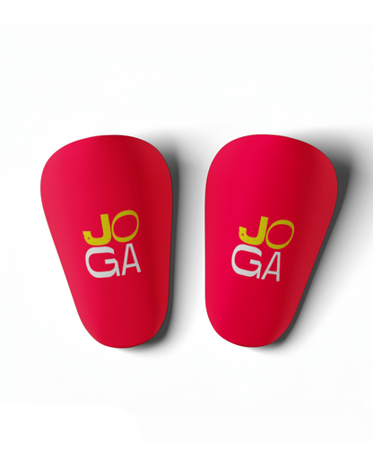 Shin pad Joga - rosso/bianco/giallo