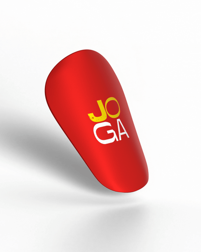 Shin pad Joga - rosso/bianco/giallo