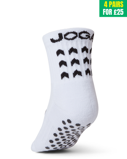 Joga Starz Grip Socks - White