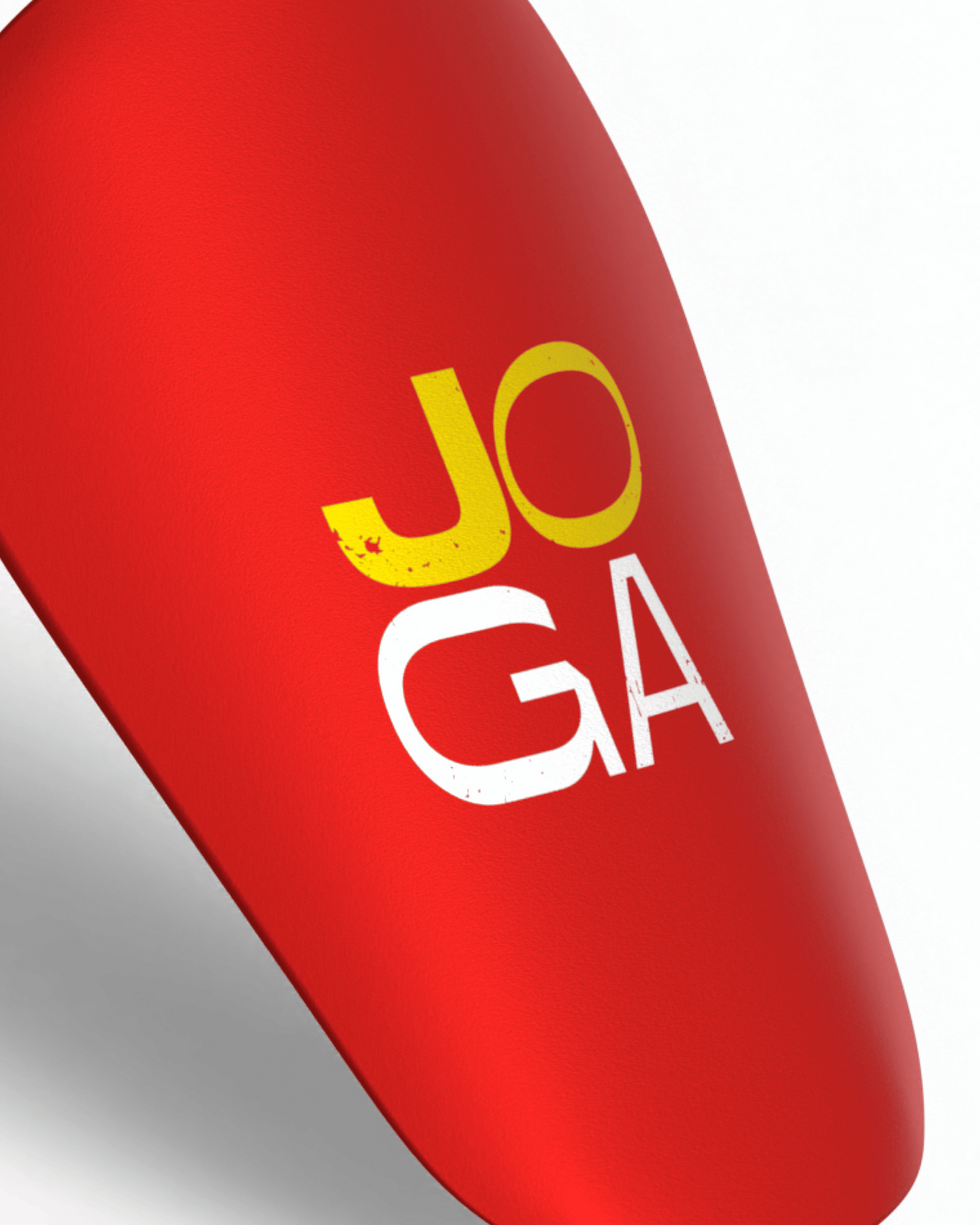 Shin pad Joga - rosso/bianco/giallo