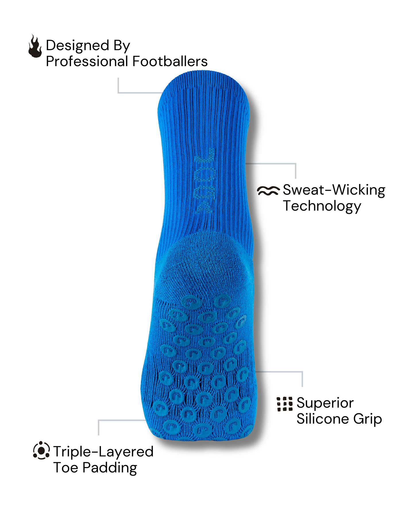 Pro Grip Socks - Blue