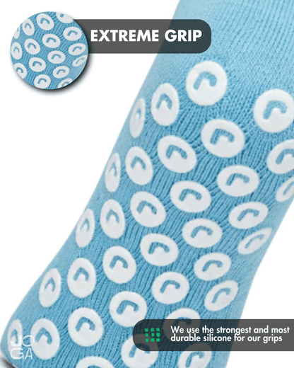 Exclusive 6 Pair Bundle - Performance Grip Socks 2.0 Sky Blue