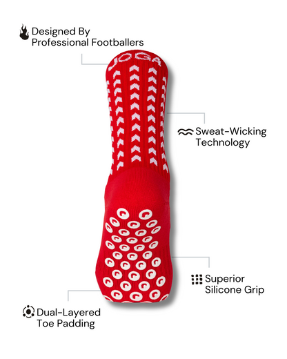 Performance Grip Sokken 2.0 - Rood (EU)