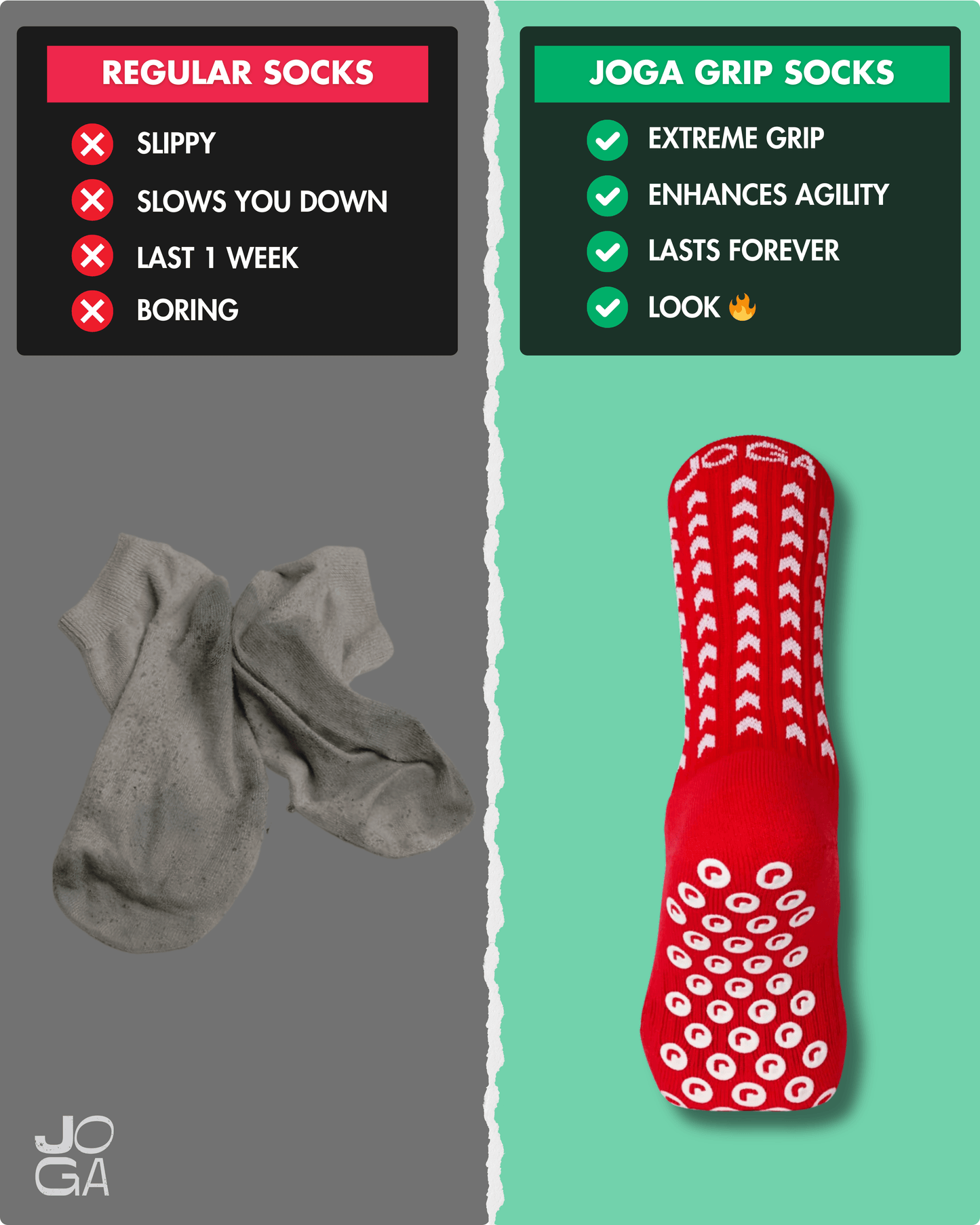 Performance Grip Socks 2.0 - Red