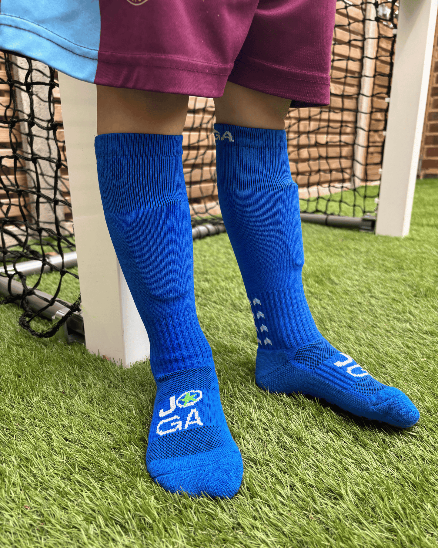 JOGA Starz Full-Length Grip Socks - Blue