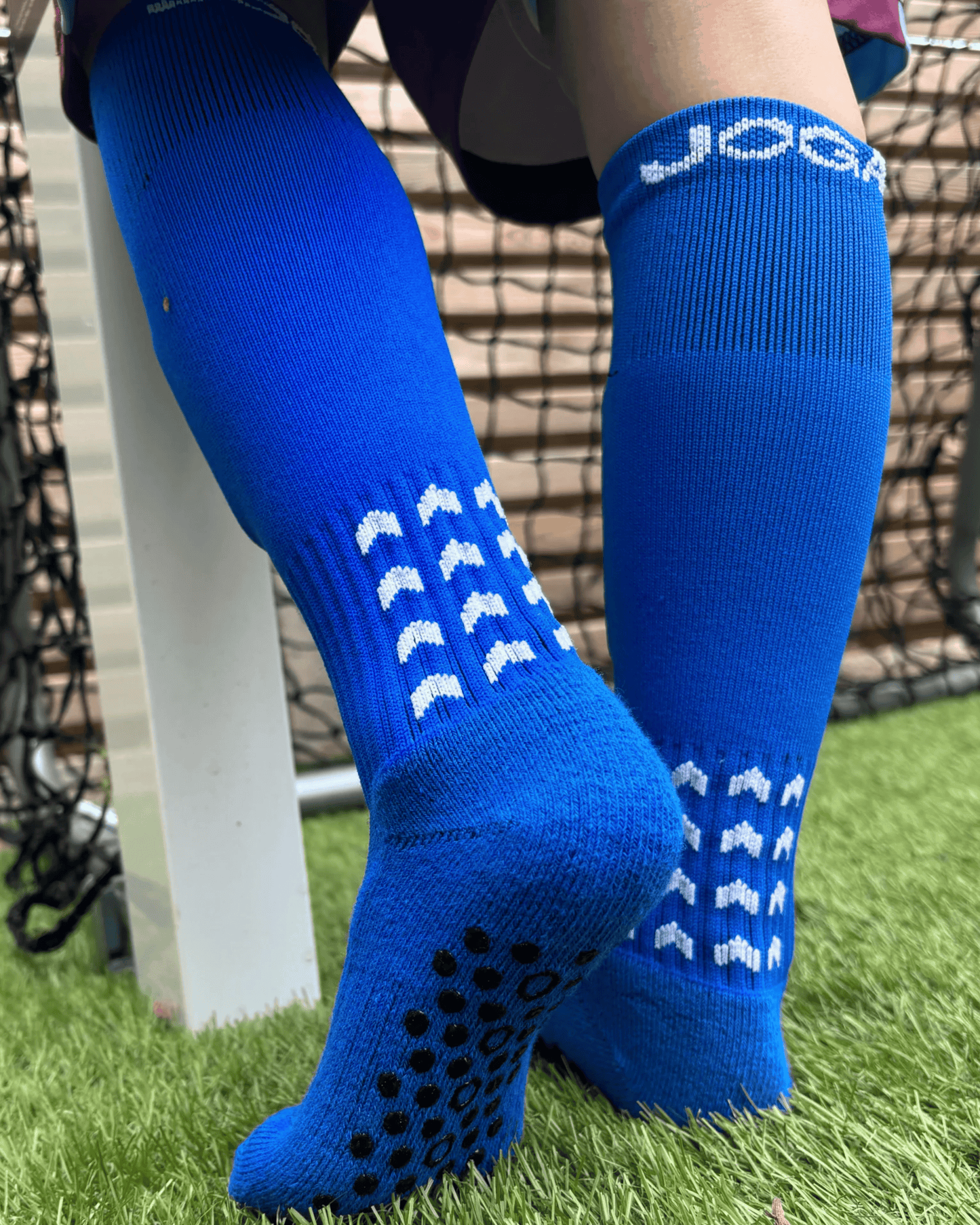 Joga Starz Grip Socken in voller Länge - Blau