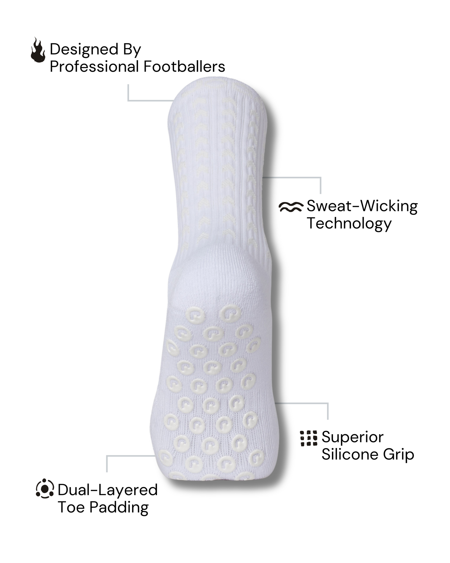 Performance Grip Sokken 2.0 - Whiteout