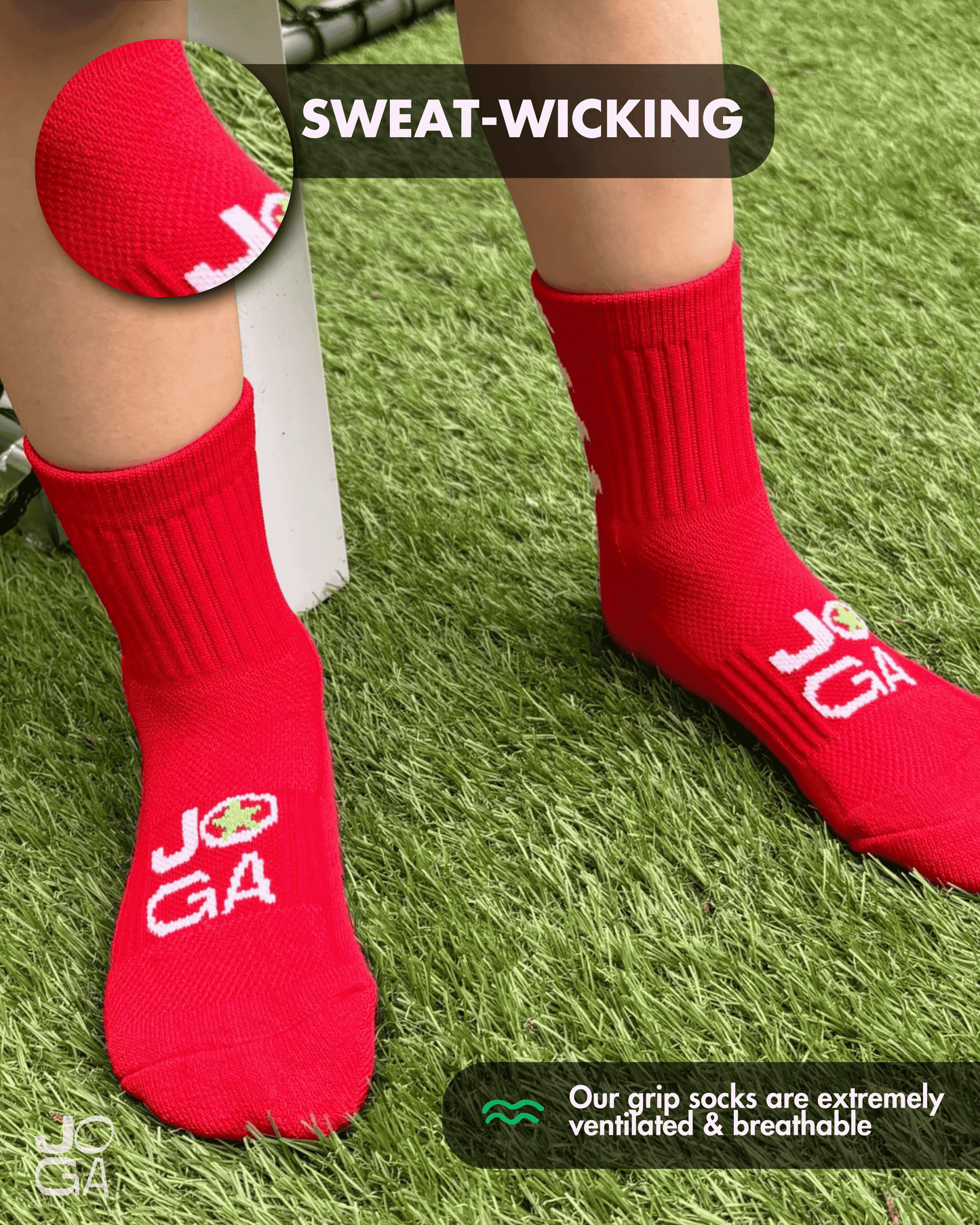 Starz Grip Socks - Red