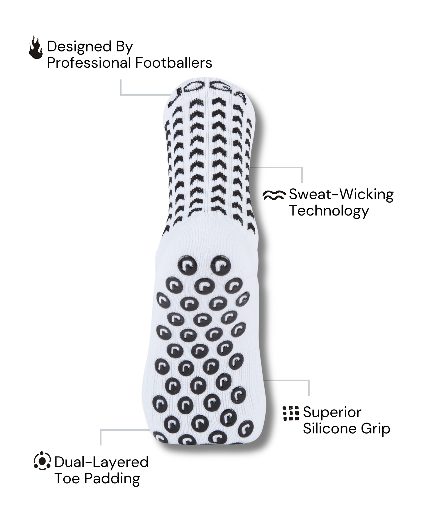 Performance Grip Sokken 2.0 - Wit