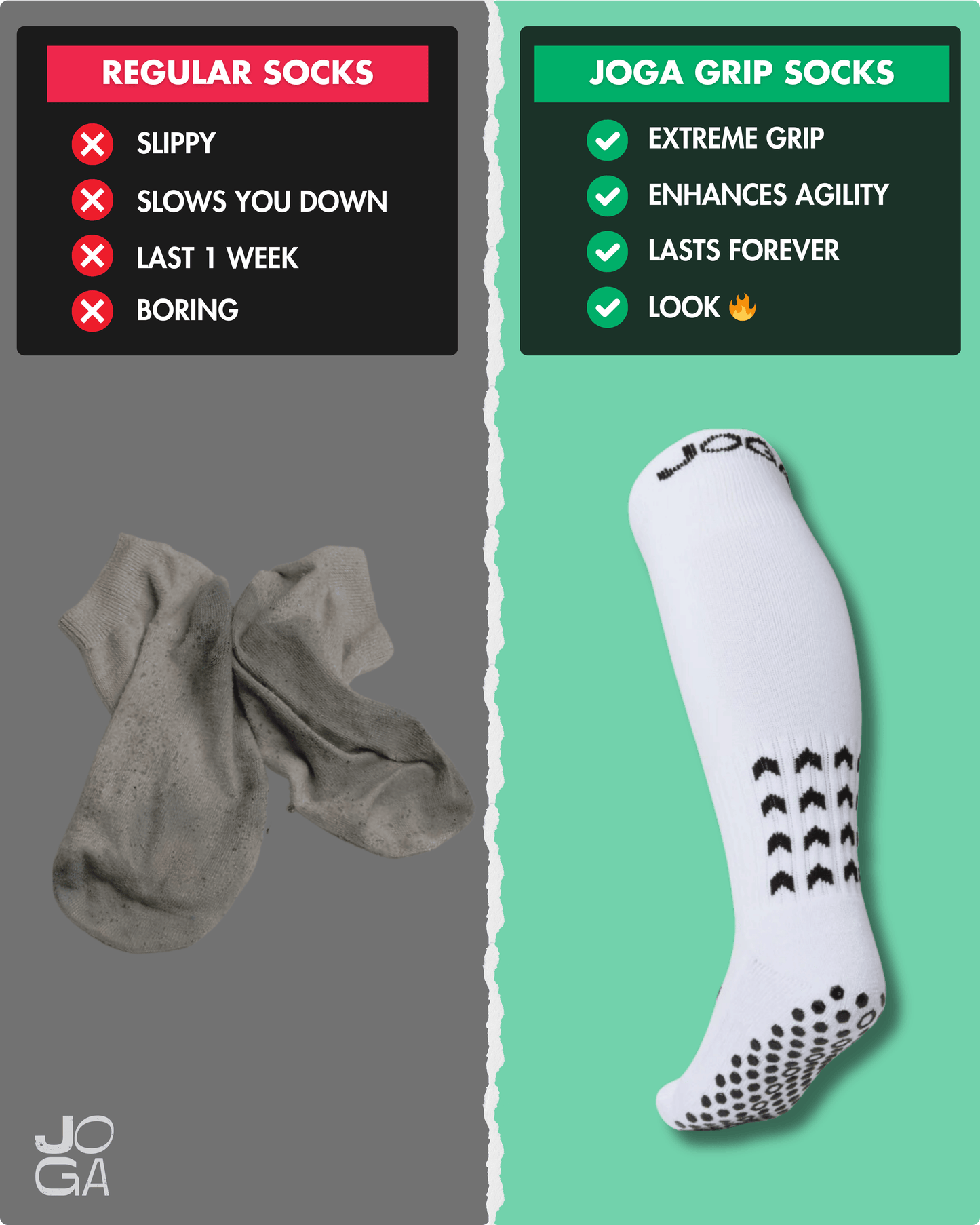 Starz Full-Length Grip Socks - White