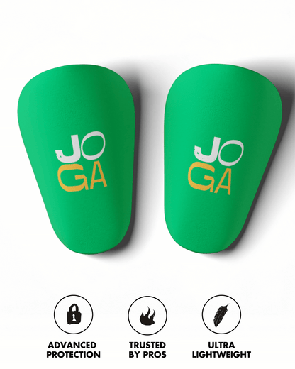 Shin Pads - GREEN/WHITE/ORANGE