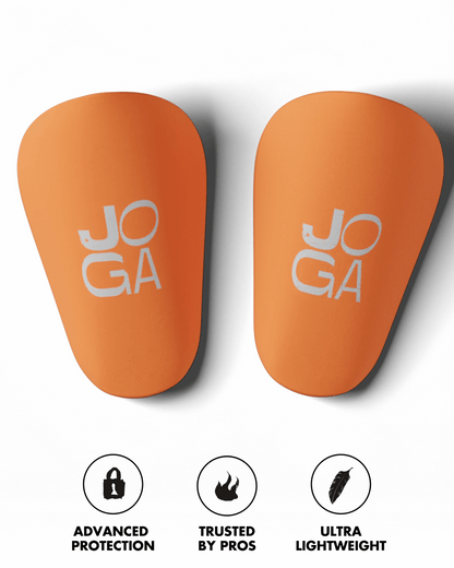 Shin Pads - ORANGE/WHITE