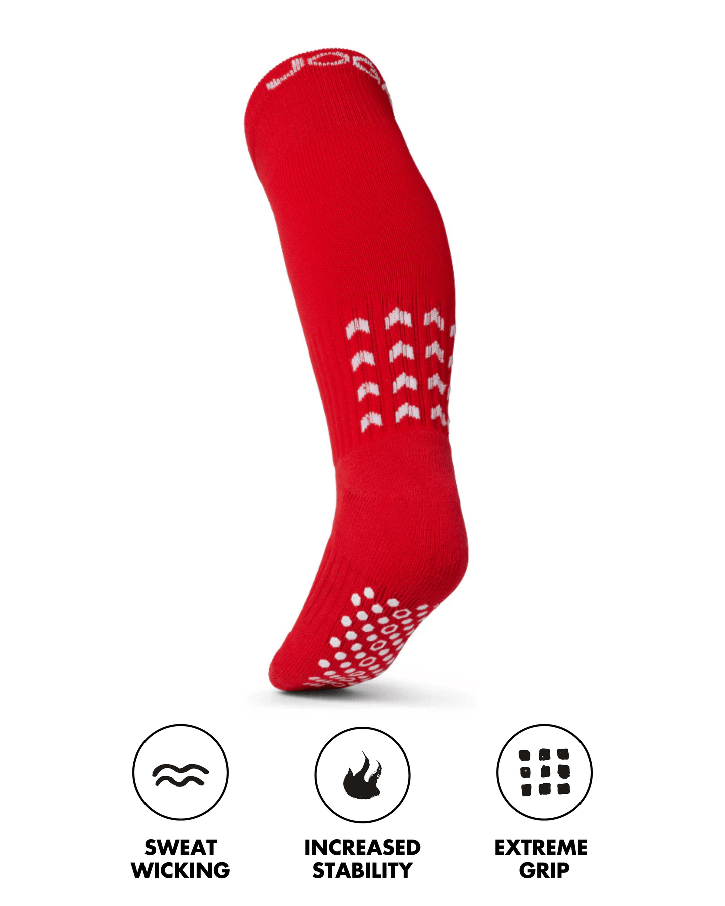 Starz Full-Length Grip Socks - Red