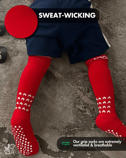 Starz Full-Length Grip Socks - Red