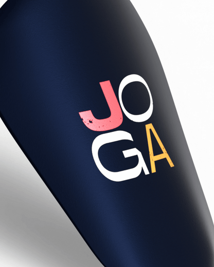 Joga Shin Pads - Blau/Rot/Gold