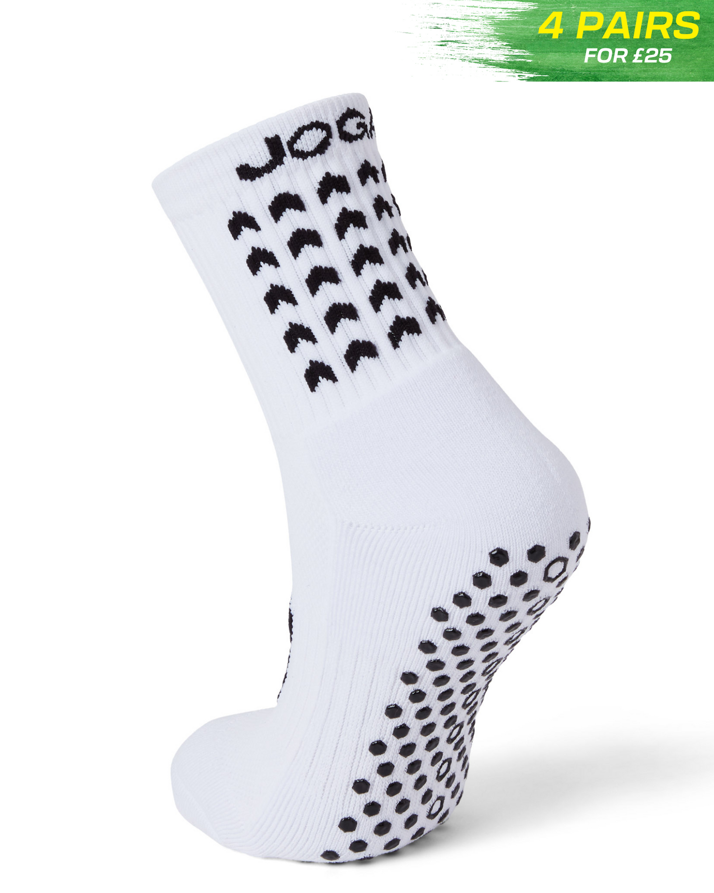 JOGA Starz Grip Socks - White