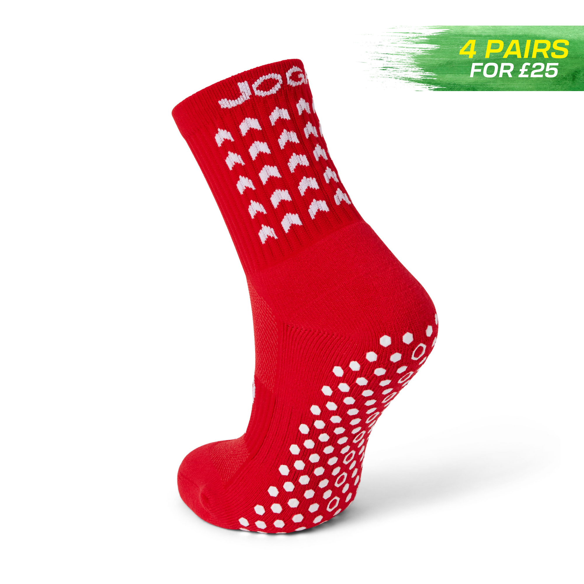 JOGA Starz Grip Socks - Red