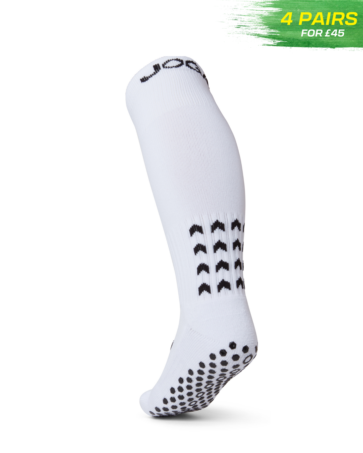 Joga Starz Full-Length Grip Socks - blanc