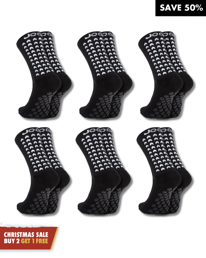 Paquete exclusivo de 6 pares - calcetines de agarre 2.0 negro