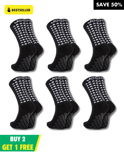 Paquete exclusivo de 6 pares - calcetines de agarre 2.0 negro