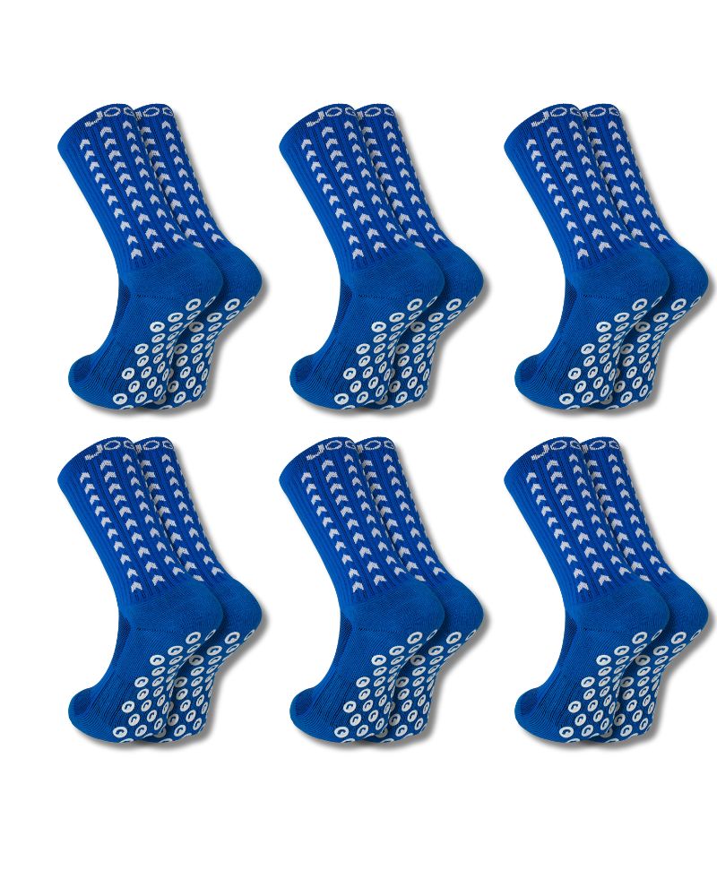 Exclusive 6 Pair Bundle - Performance Grip Socks 2.0 Blue