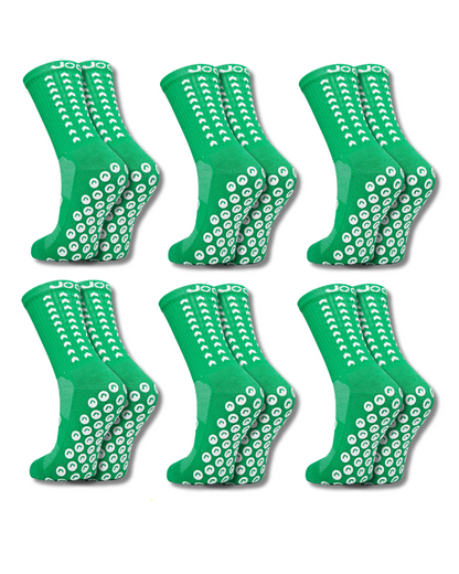 Exclusive 6 Pair Bundle - Performance Grip Socks 2.0 Green