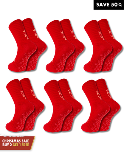 Calcetines de agarre joga pro - rojo