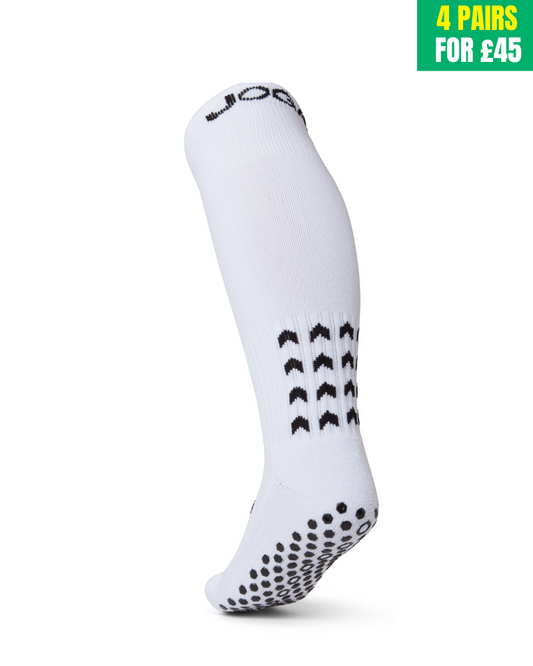 Joga Starz Full-Length Grip Socks - blanc