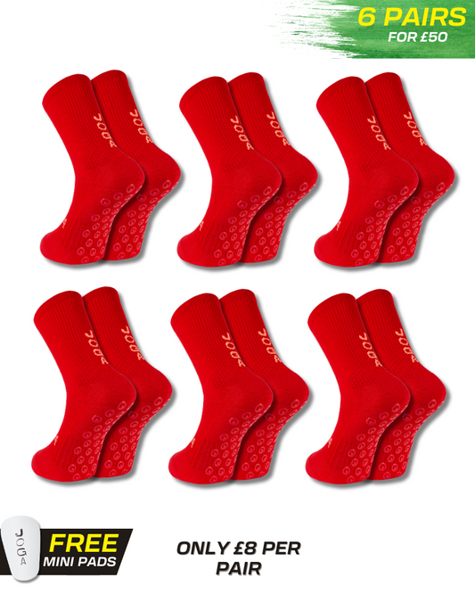 Joga Pro Grip Socks - Red