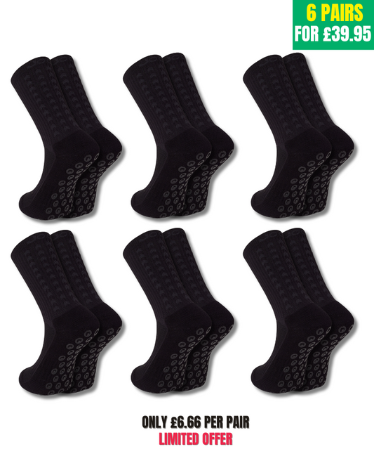 Paquete exclusivo de 6 pares - calcetines de agarre 2.0 apagón