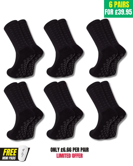 Poule d'œuvre exclusive de 6 paires - Performance Grip Socks 2.0 Blackout