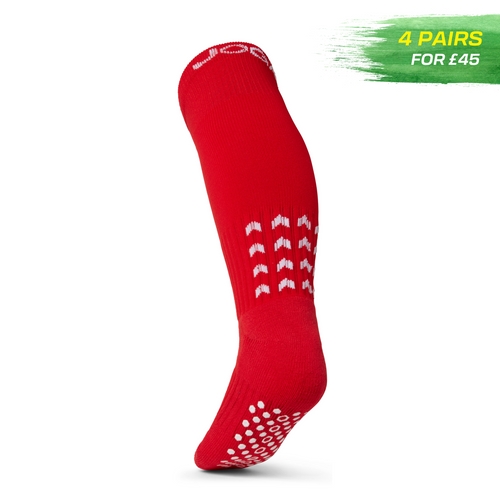 JOGA Starz Full-Length Grip Socks - Red