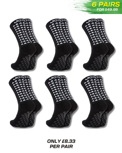 Exklusives 6 Paar Bundle - Performance Grip Socken 2.0 Schwarz