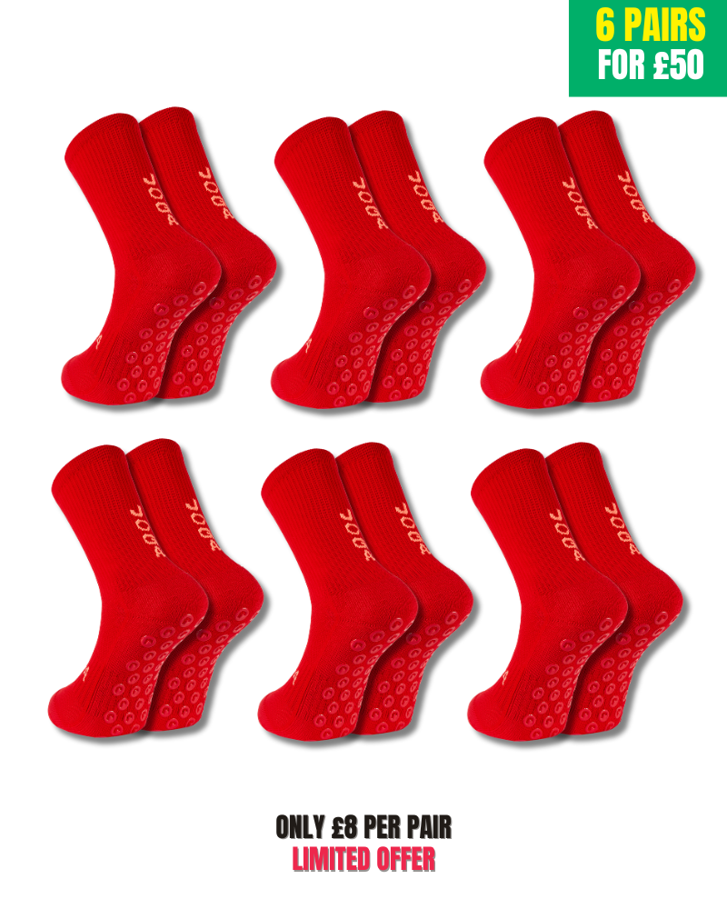 Joga Pro Grip Socks - Red