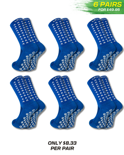 Exklusives 6 Paar Bundle - Performance Grip Socken 2.0 Blau