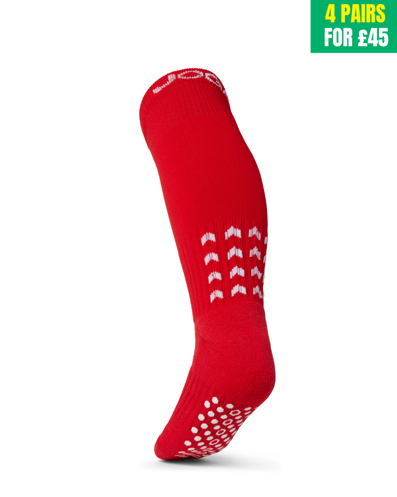 Starz Full-Length Grip Socks - Red