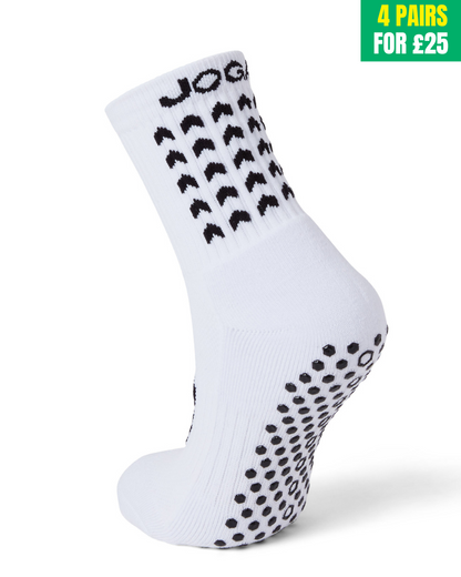 Joga Starz Grip Socks - White