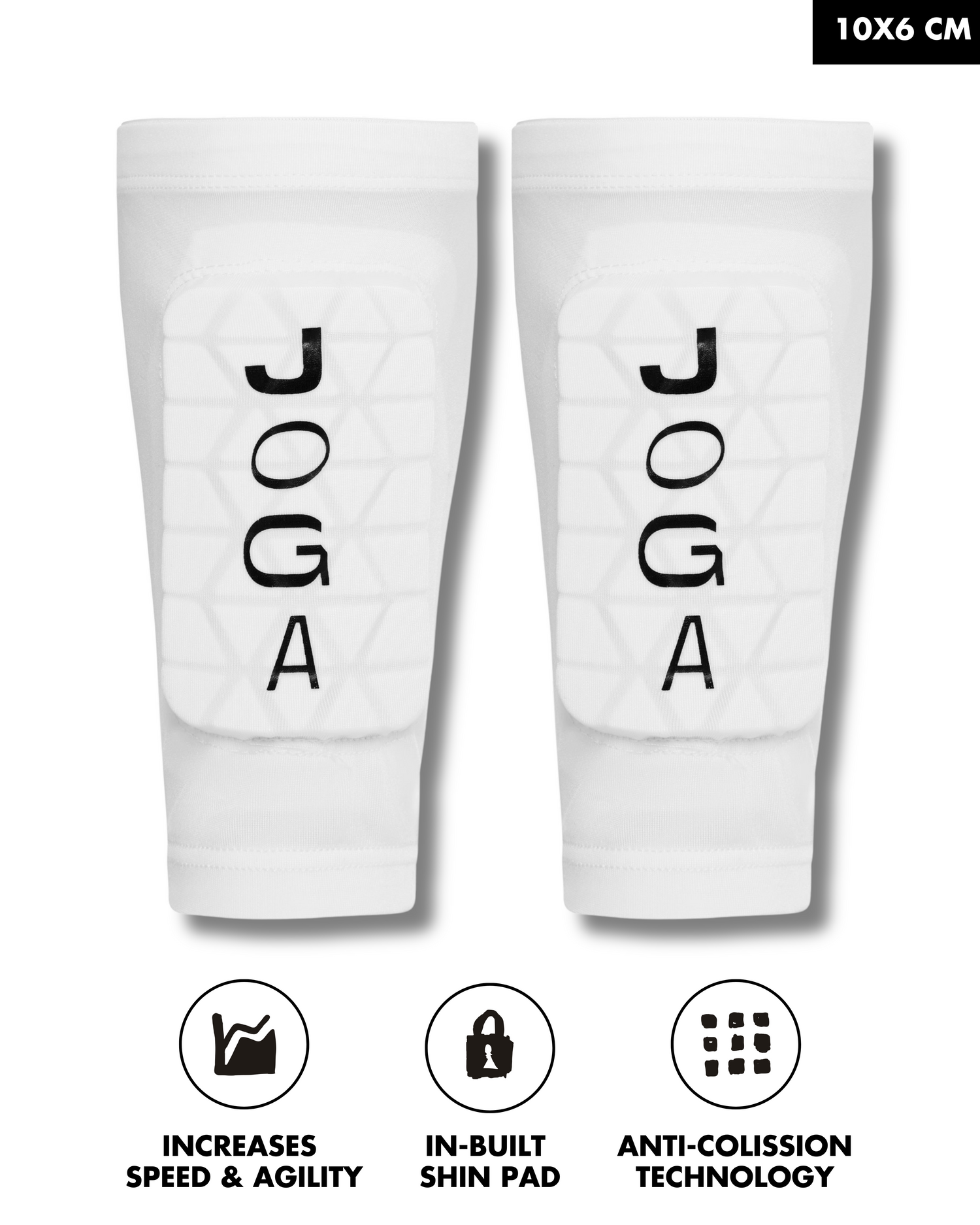 Shin Pad Sleeve - White