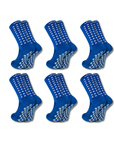 Exclusive 6 Pair Bundle - Performance Grip Socks 2.0 Blue