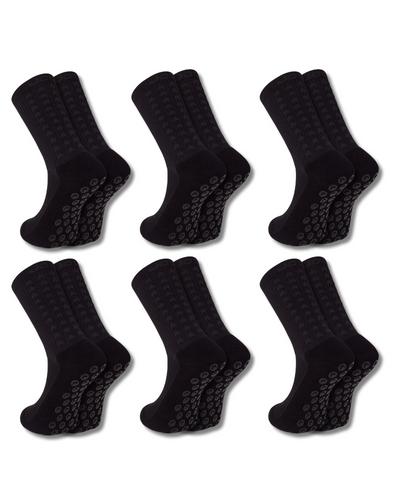 Exclusive 6 Pair Bundle - Performance Grip Socks 2.0 Blackout