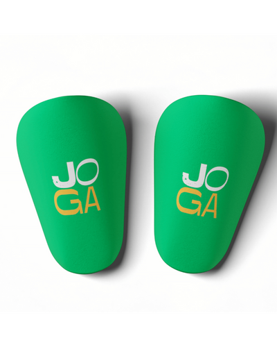 Shin Pads - GREEN/WHITE/ORANGE