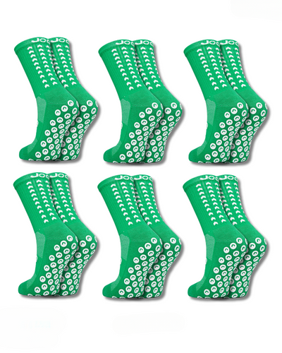 Exclusive 6 Pair Bundle - Performance Grip Socks 2.0 Green